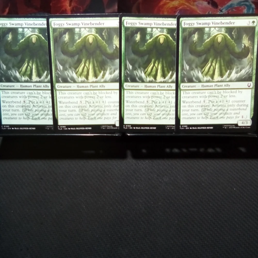 Set Of 13 MTG Foggy Swamp Cards From Avatar The Last Airbender ~ Some Foil